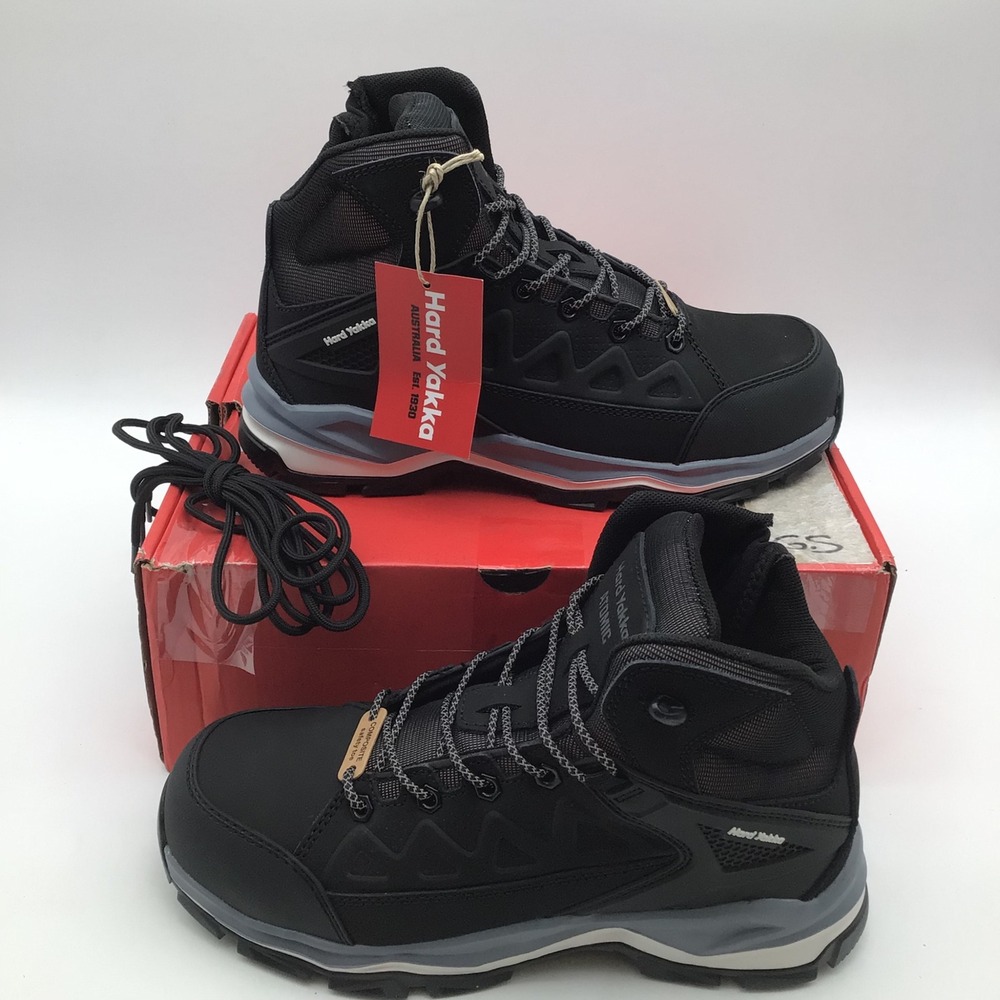 Hard Yakka Atomic PR‎ Black Composite Toe Side Zip Work Boots Mens Size 9 NEW